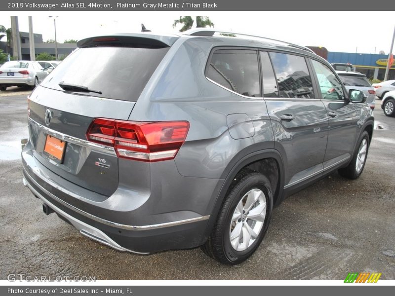 Platinum Gray Metallic / Titan Black 2018 Volkswagen Atlas SEL 4Motion