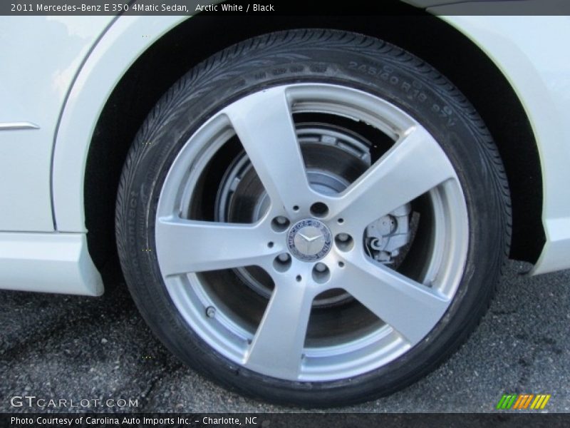 Arctic White / Black 2011 Mercedes-Benz E 350 4Matic Sedan