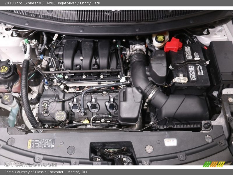 Ingot Silver / Ebony Black 2018 Ford Explorer XLT 4WD