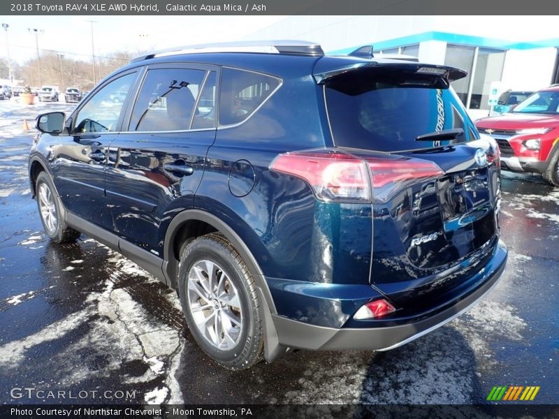 Galactic Aqua Mica / Ash 2018 Toyota RAV4 XLE AWD Hybrid