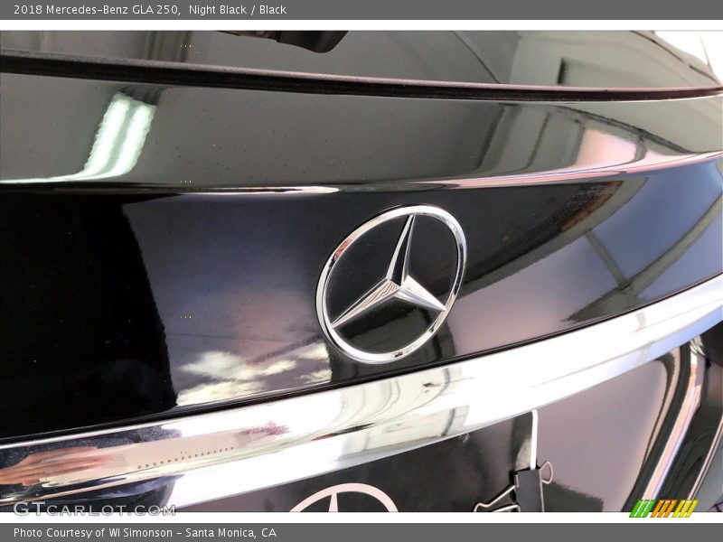 Night Black / Black 2018 Mercedes-Benz GLA 250