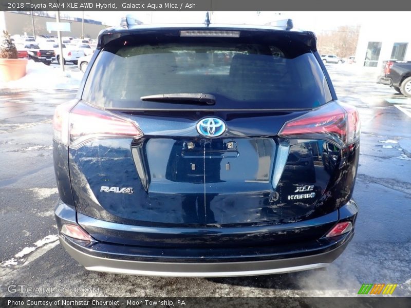 Galactic Aqua Mica / Ash 2018 Toyota RAV4 XLE AWD Hybrid