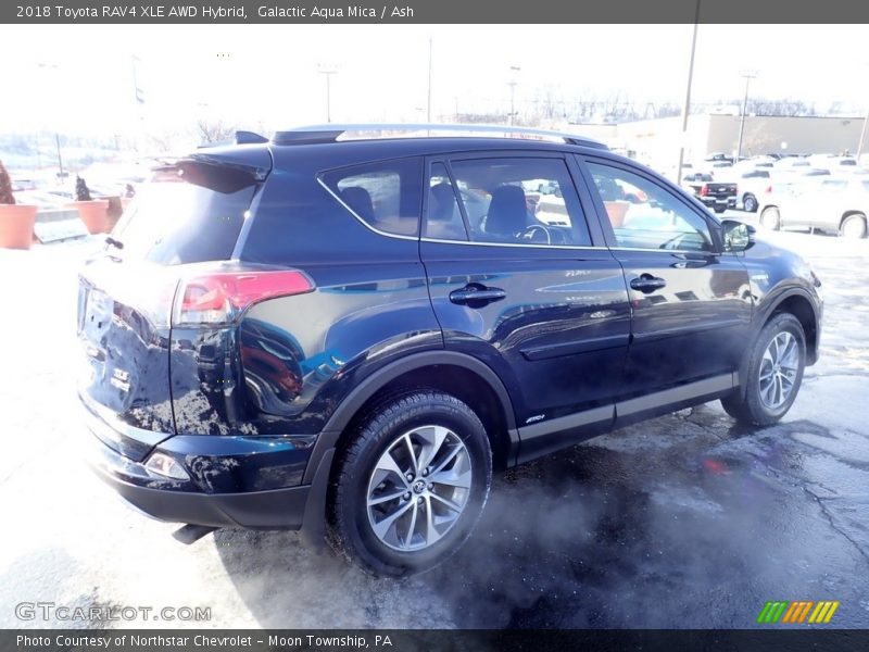 Galactic Aqua Mica / Ash 2018 Toyota RAV4 XLE AWD Hybrid