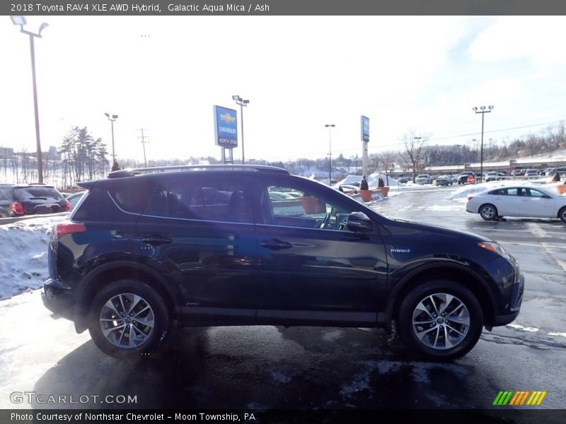 Galactic Aqua Mica / Ash 2018 Toyota RAV4 XLE AWD Hybrid