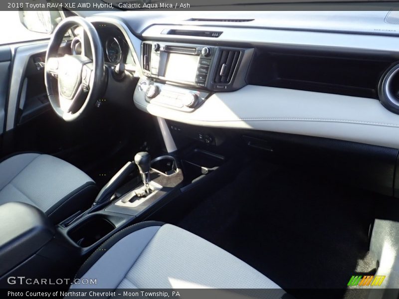 Galactic Aqua Mica / Ash 2018 Toyota RAV4 XLE AWD Hybrid