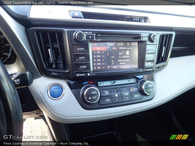Galactic Aqua Mica / Ash 2018 Toyota RAV4 XLE AWD Hybrid