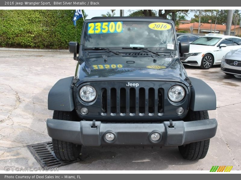 Billet Silver Metallic / Black 2016 Jeep Wrangler Sport
