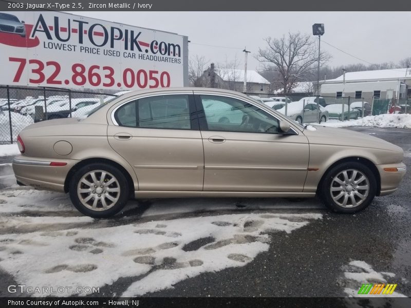 Zircon Metallic / Ivory 2003 Jaguar X-Type 2.5