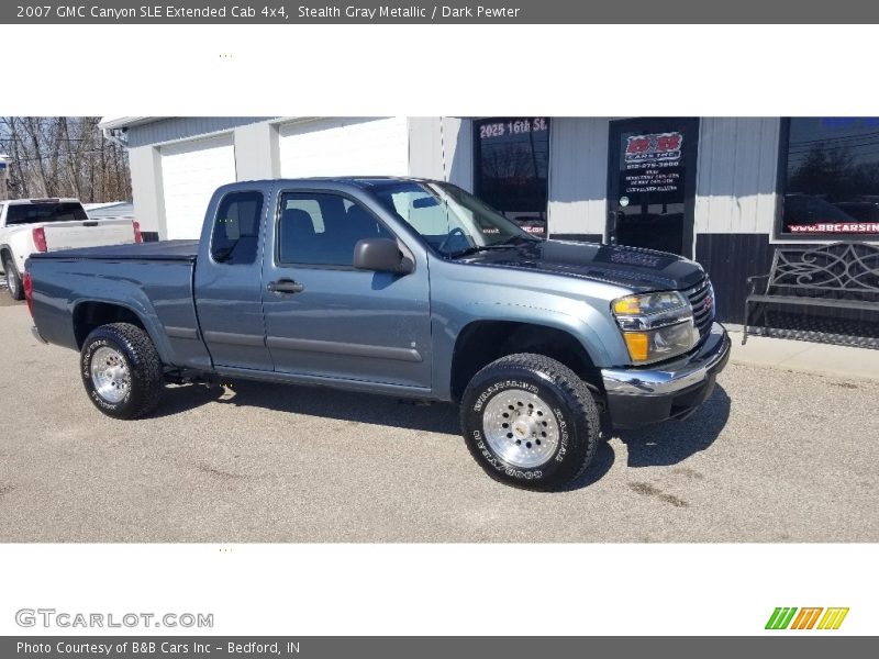Stealth Gray Metallic / Dark Pewter 2007 GMC Canyon SLE Extended Cab 4x4