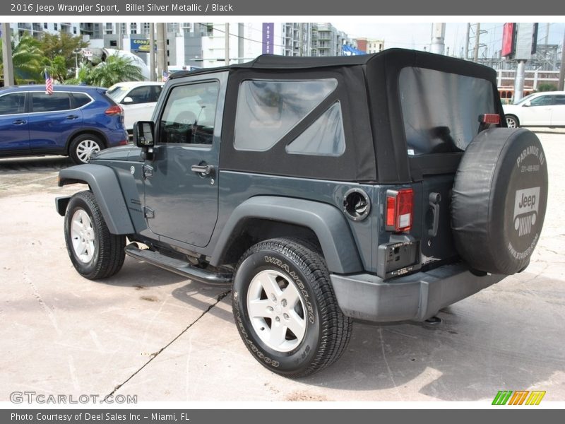 Billet Silver Metallic / Black 2016 Jeep Wrangler Sport