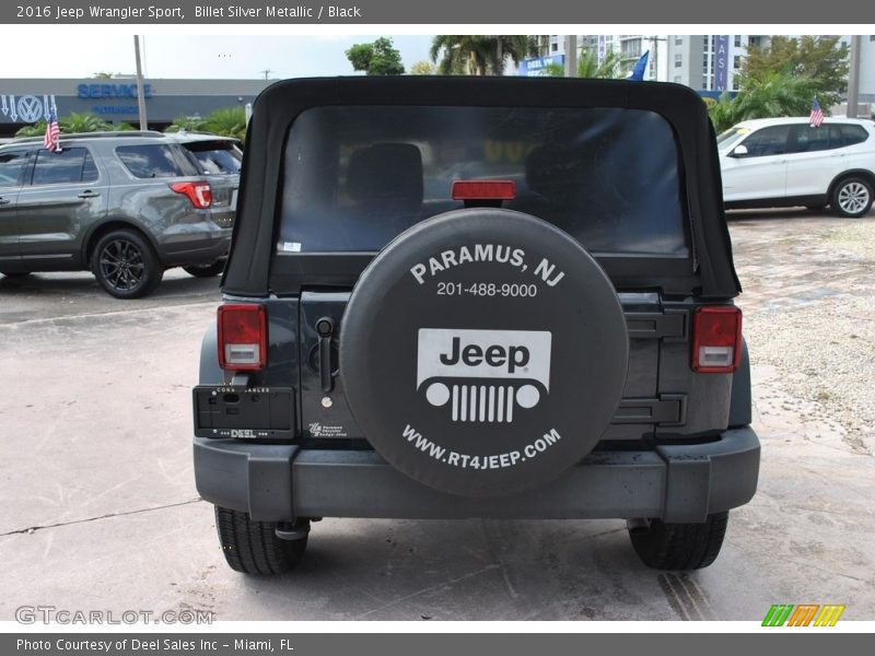 Billet Silver Metallic / Black 2016 Jeep Wrangler Sport