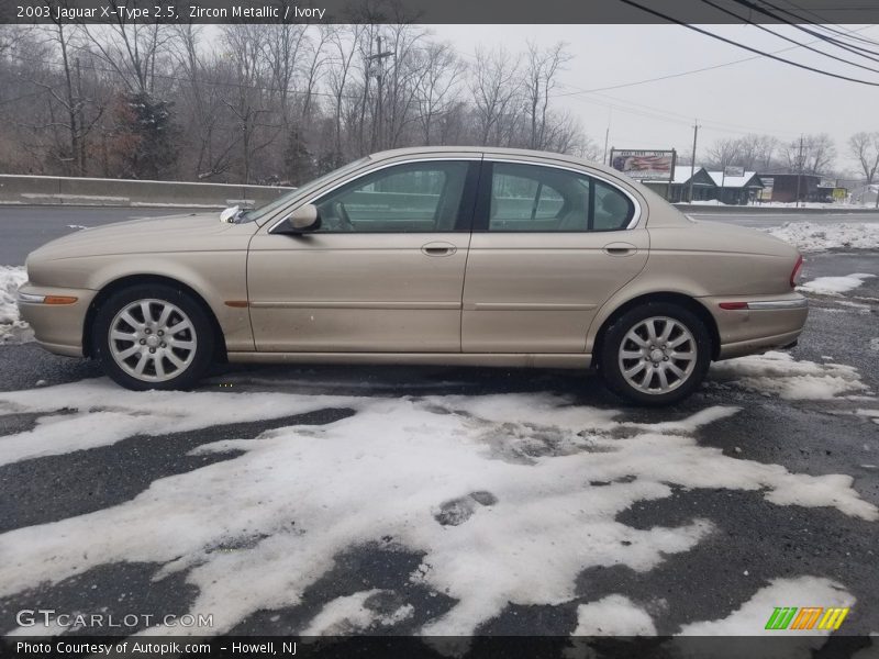 Zircon Metallic / Ivory 2003 Jaguar X-Type 2.5