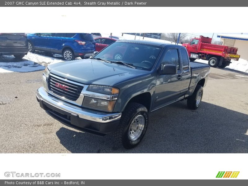 Stealth Gray Metallic / Dark Pewter 2007 GMC Canyon SLE Extended Cab 4x4