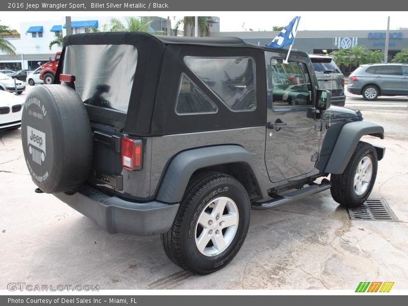 Billet Silver Metallic / Black 2016 Jeep Wrangler Sport