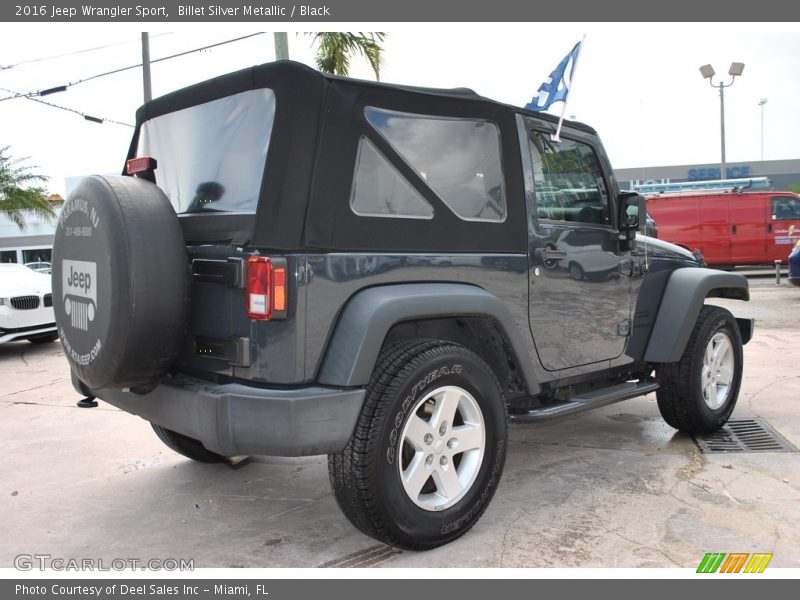 Billet Silver Metallic / Black 2016 Jeep Wrangler Sport