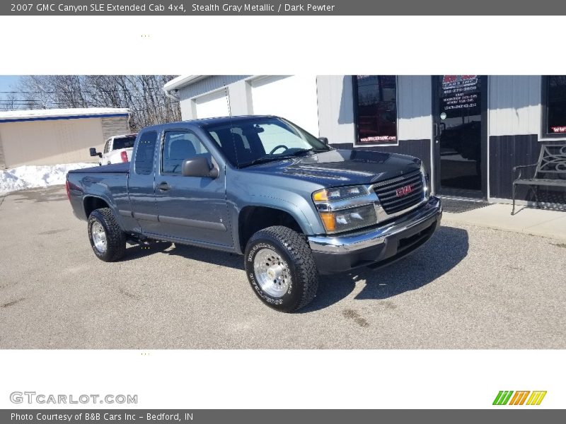 Stealth Gray Metallic / Dark Pewter 2007 GMC Canyon SLE Extended Cab 4x4