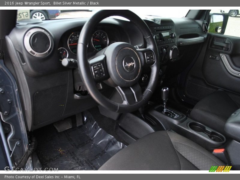 Billet Silver Metallic / Black 2016 Jeep Wrangler Sport