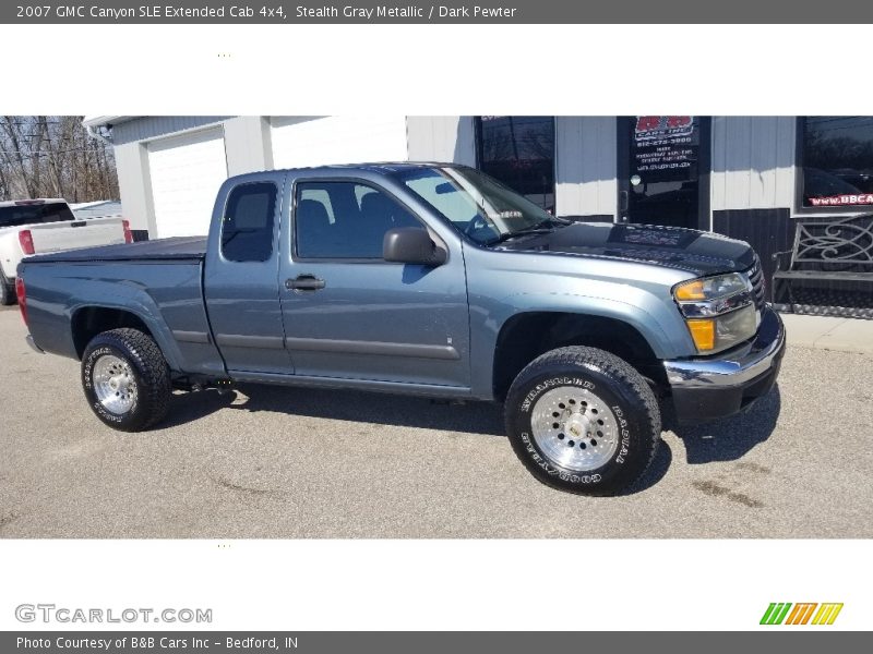 Stealth Gray Metallic / Dark Pewter 2007 GMC Canyon SLE Extended Cab 4x4