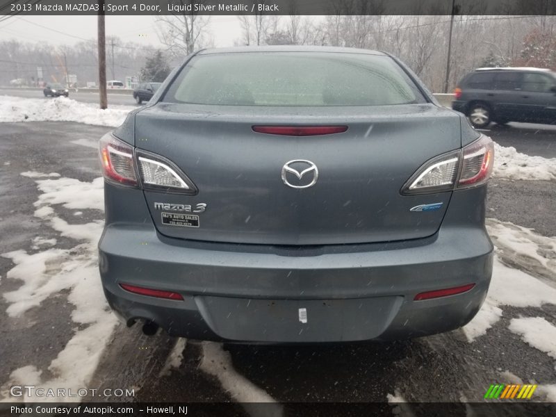 Liquid Silver Metallic / Black 2013 Mazda MAZDA3 i Sport 4 Door