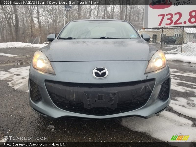 Liquid Silver Metallic / Black 2013 Mazda MAZDA3 i Sport 4 Door