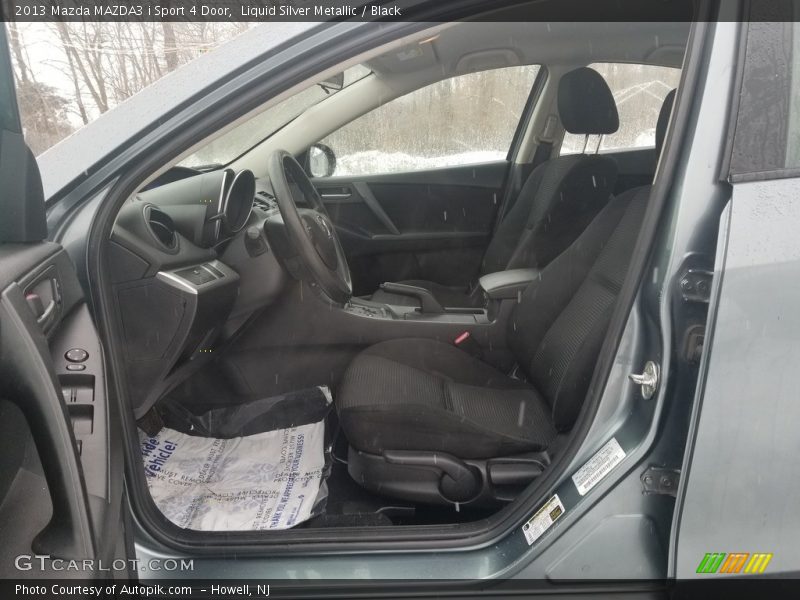 Liquid Silver Metallic / Black 2013 Mazda MAZDA3 i Sport 4 Door