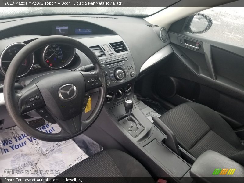 Liquid Silver Metallic / Black 2013 Mazda MAZDA3 i Sport 4 Door
