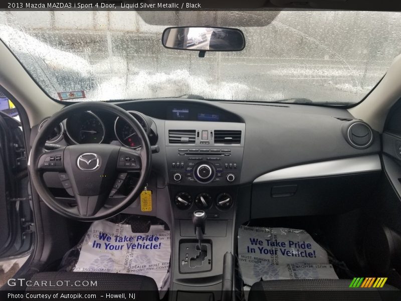 Liquid Silver Metallic / Black 2013 Mazda MAZDA3 i Sport 4 Door