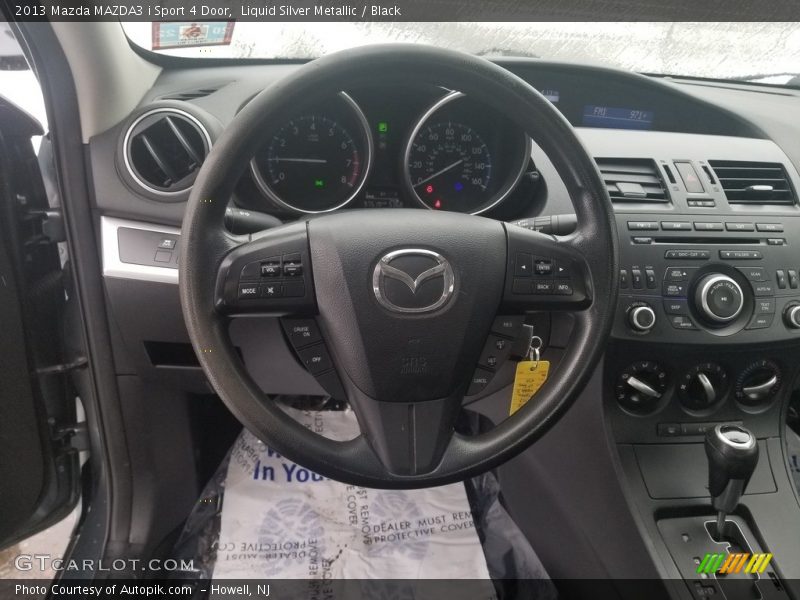 Liquid Silver Metallic / Black 2013 Mazda MAZDA3 i Sport 4 Door