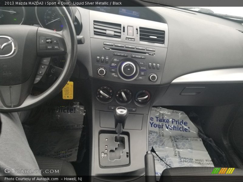 Liquid Silver Metallic / Black 2013 Mazda MAZDA3 i Sport 4 Door