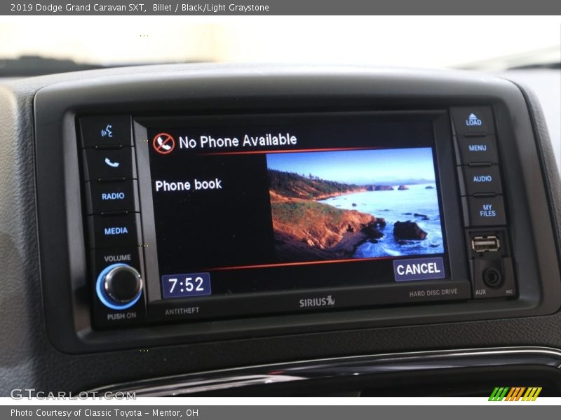 Billet / Black/Light Graystone 2019 Dodge Grand Caravan SXT