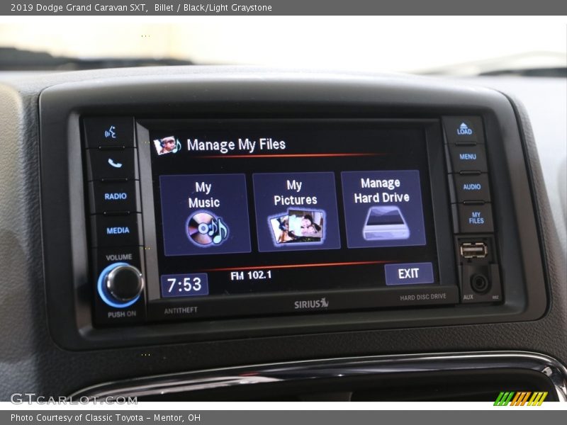 Billet / Black/Light Graystone 2019 Dodge Grand Caravan SXT