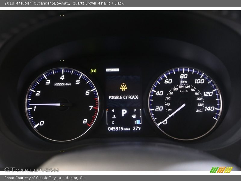 Quartz Brown Metallic / Black 2018 Mitsubishi Outlander SE S-AWC