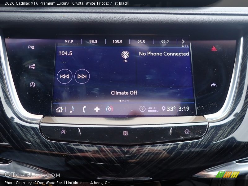 Crystal White Tricoat / Jet Black 2020 Cadillac XT6 Premium Luxury