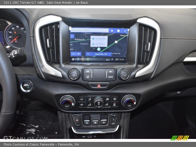 Satin Steel Metallic / Jet Black 2021 GMC Terrain SLT AWD