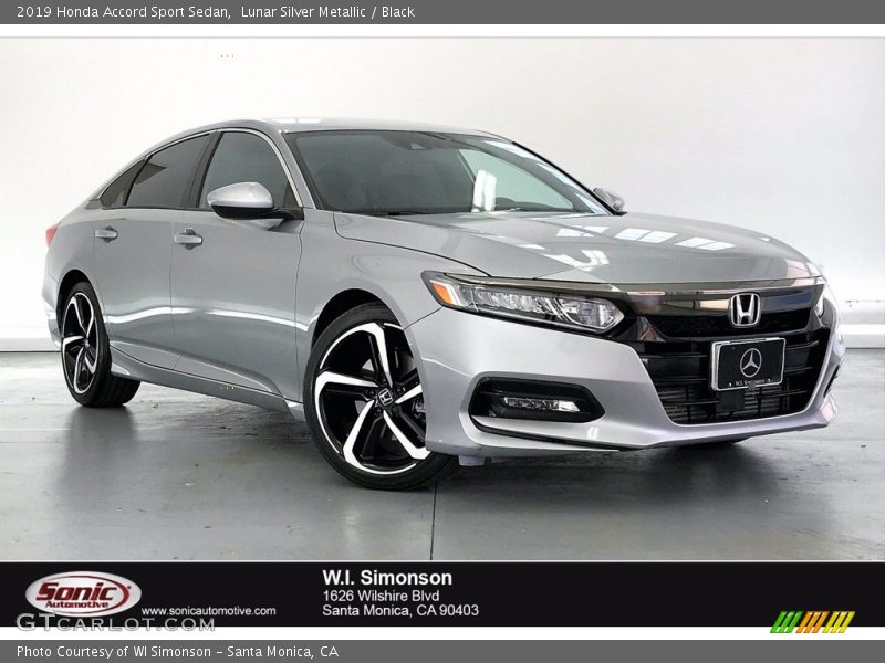 Lunar Silver Metallic / Black 2019 Honda Accord Sport Sedan