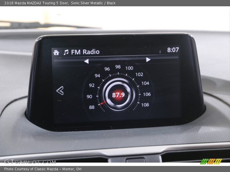 Sonic Silver Metallic / Black 2018 Mazda MAZDA3 Touring 5 Door