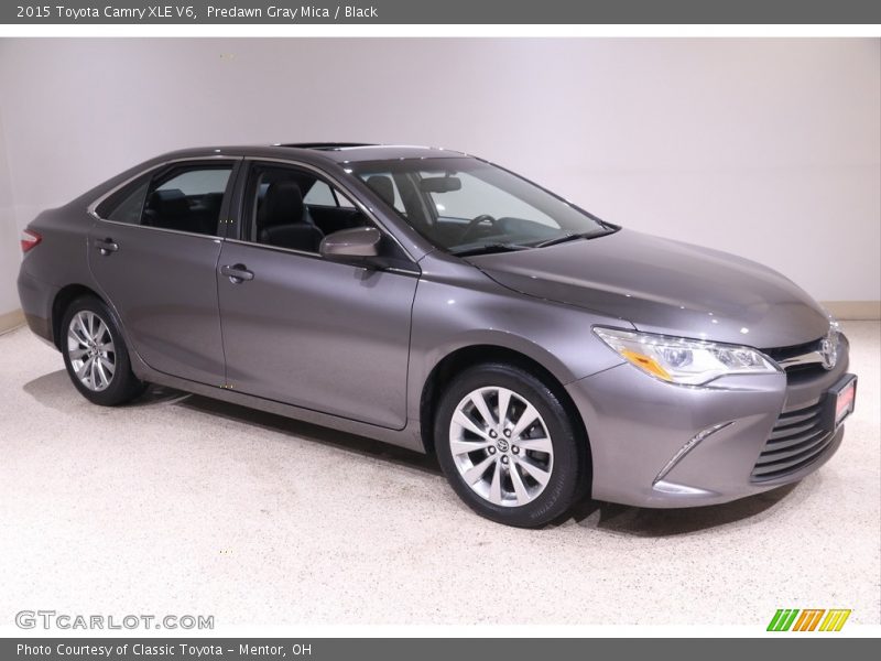 Predawn Gray Mica / Black 2015 Toyota Camry XLE V6