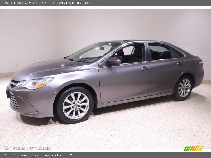 Predawn Gray Mica / Black 2015 Toyota Camry XLE V6