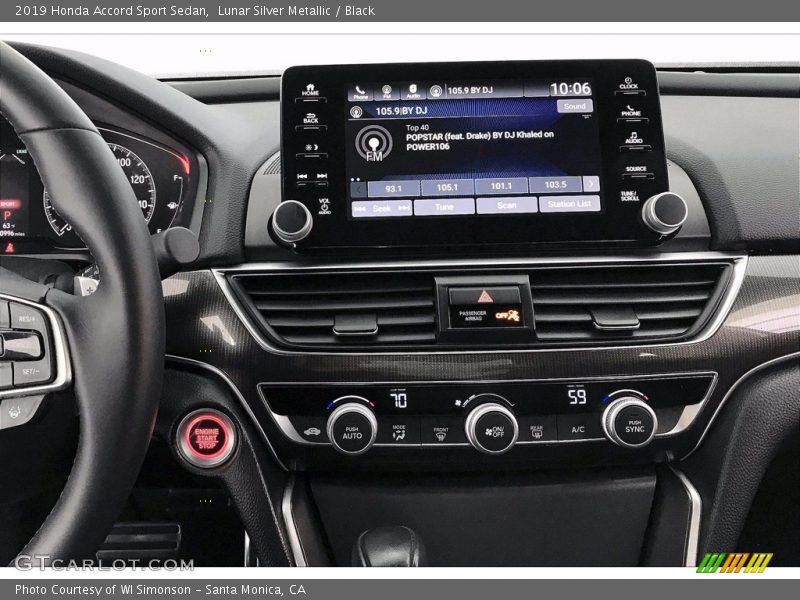 Lunar Silver Metallic / Black 2019 Honda Accord Sport Sedan