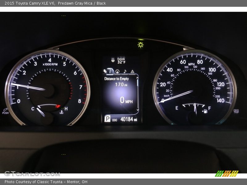Predawn Gray Mica / Black 2015 Toyota Camry XLE V6
