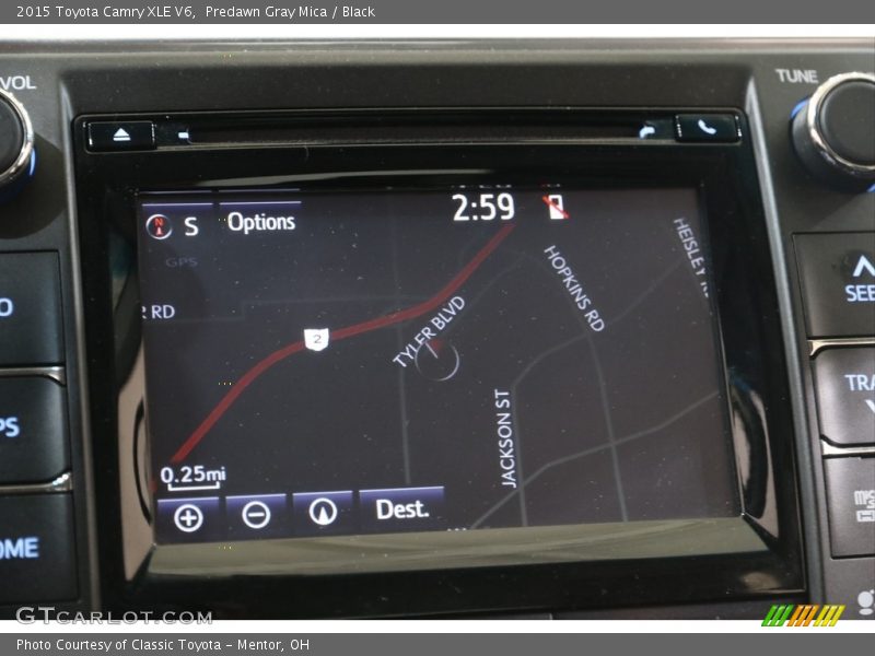 Predawn Gray Mica / Black 2015 Toyota Camry XLE V6