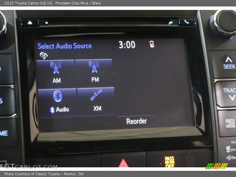 Predawn Gray Mica / Black 2015 Toyota Camry XLE V6