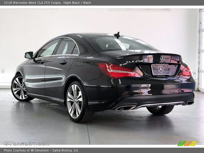 Night Black / Black 2018 Mercedes-Benz CLA 250 Coupe