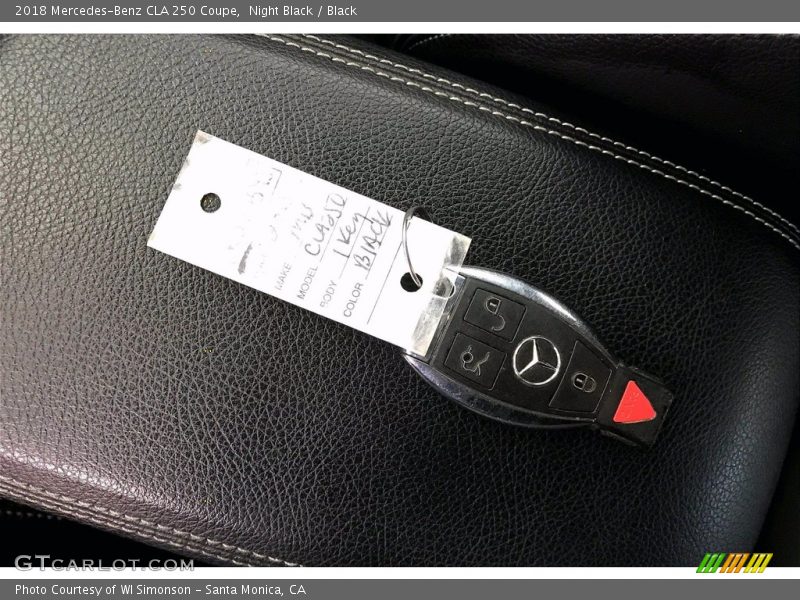 Night Black / Black 2018 Mercedes-Benz CLA 250 Coupe