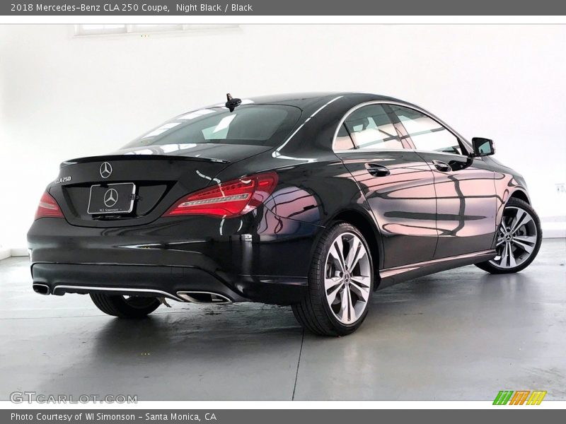 Night Black / Black 2018 Mercedes-Benz CLA 250 Coupe