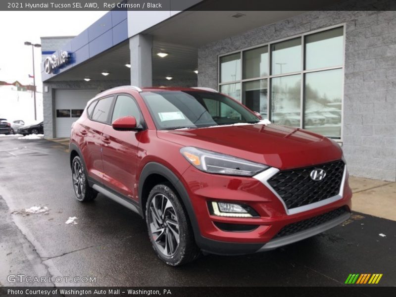 Red Crimson / Black 2021 Hyundai Tucson SEL AWD