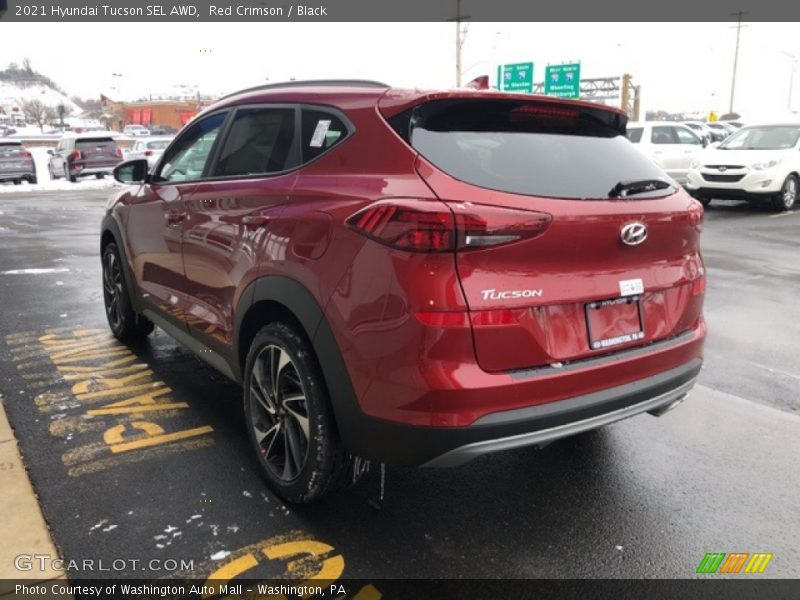 Red Crimson / Black 2021 Hyundai Tucson SEL AWD