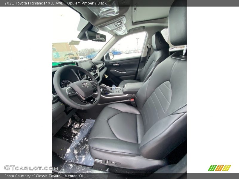 Opulent Amber / Black 2021 Toyota Highlander XLE AWD