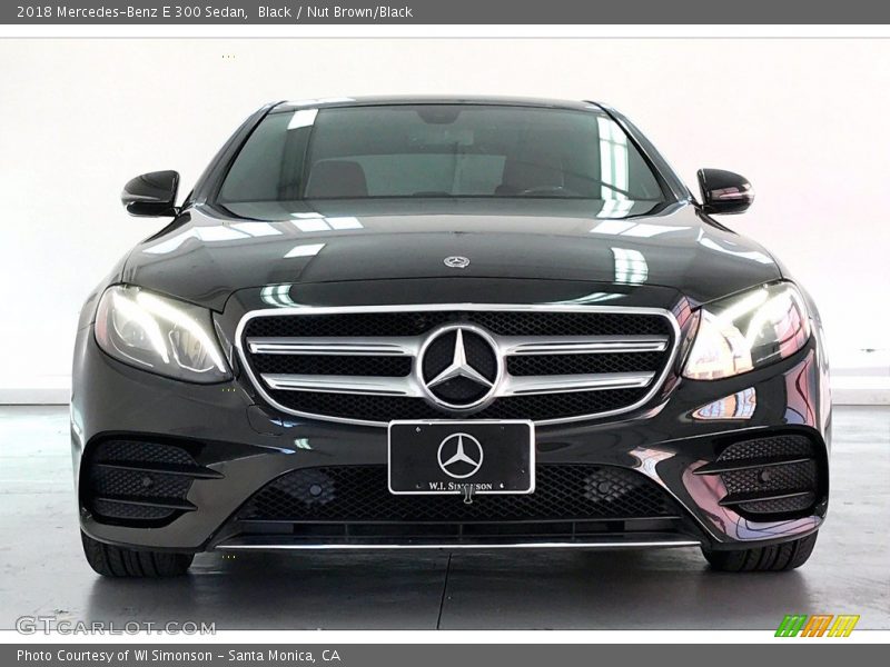 Black / Nut Brown/Black 2018 Mercedes-Benz E 300 Sedan