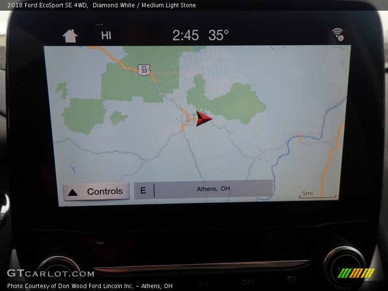 Diamond White / Medium Light Stone 2018 Ford EcoSport SE 4WD